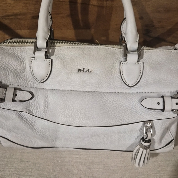 Ralph Lauren Leather White Shoulder Bag - Picture 2 of 10